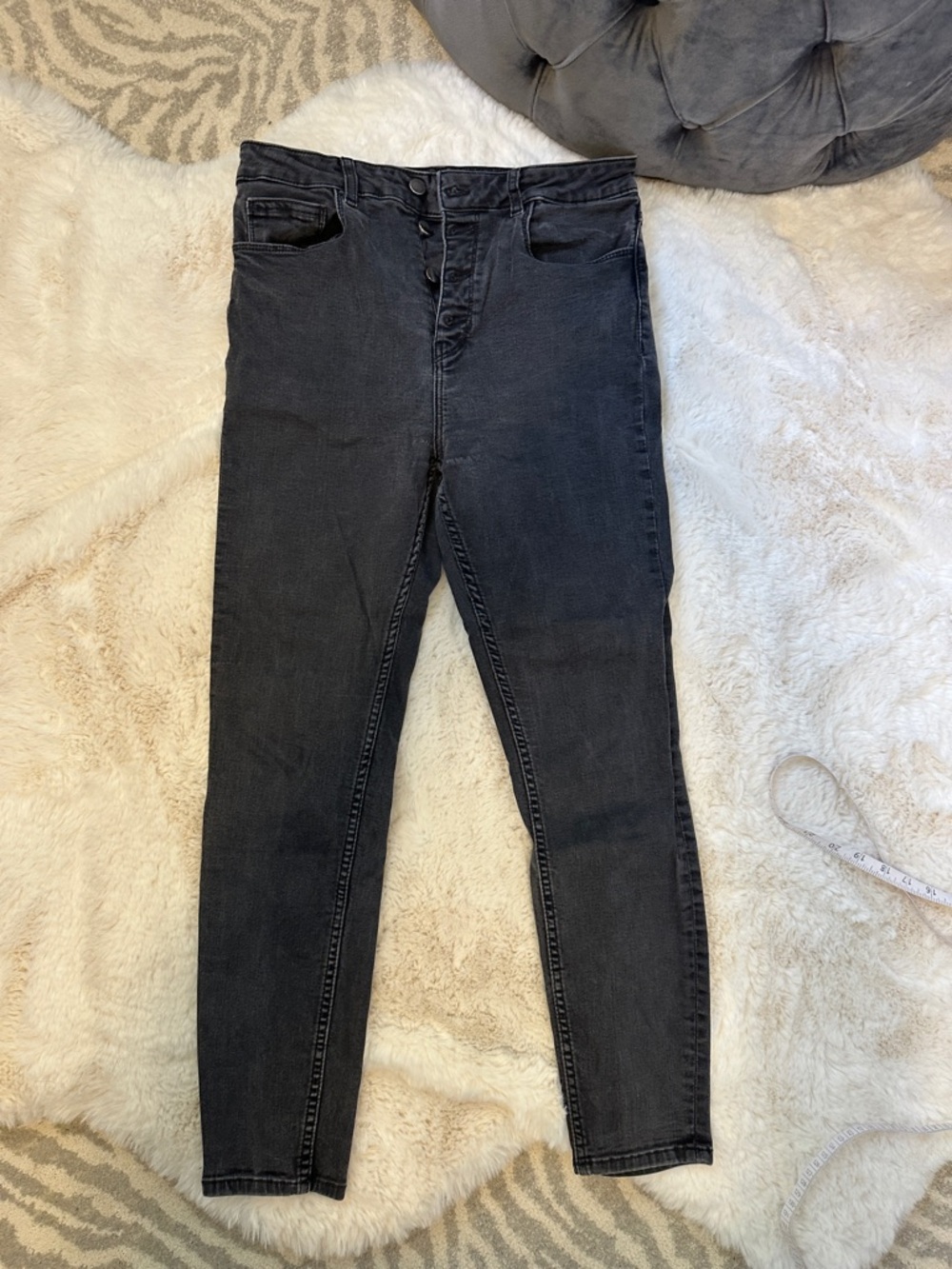 Zara black skinny jeans, size 10 US
